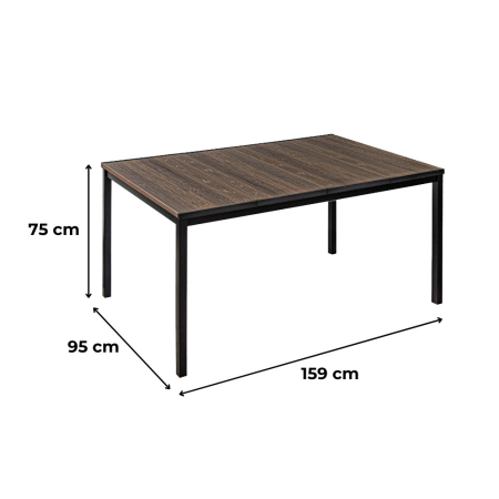 Curver Amari 6+1 set de mobilier de grădină nuc-grafit [2]