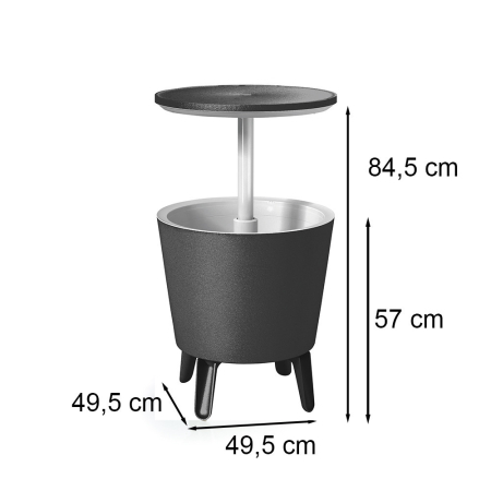Curver Articole de petrecere din plastic Cool Bar gri-alb [2]