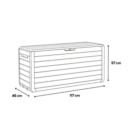 Curver Atlas container de grădină din plastic 270l maro [2]