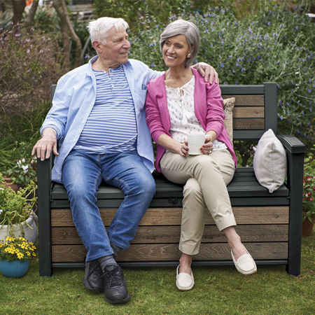 Curver Bancă de grădină/depozitare din plastic Decocoat 227 L [3]