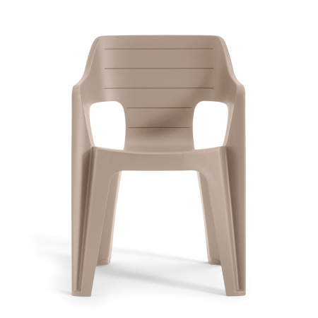 Curver Bilbao iowback scaun de grădină din plastic cu brațe cappuccino [4]