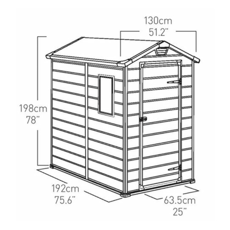 Curver Casă de grădină Manor 4x6 [2]