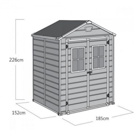 Curver Casă de grădină Scala 6x5 [1]