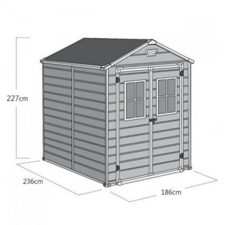 Curver Casă de grădină Scala 6x8 [1]