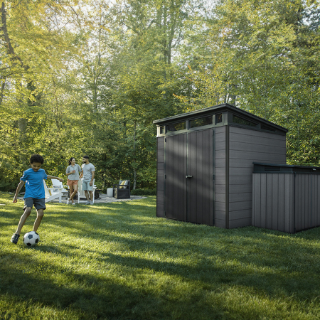 Curver Căsuță de grădină din plastic Cortina 7x7 gri [4]