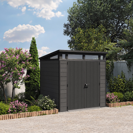 Curver Căsuță de grădină din plastic Cortina 7x7 gri [1]