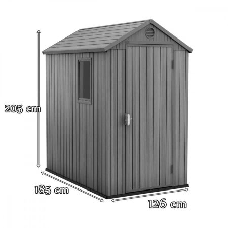 Curver Căsuță de grădină din plastic Darwin 4x6 [3]