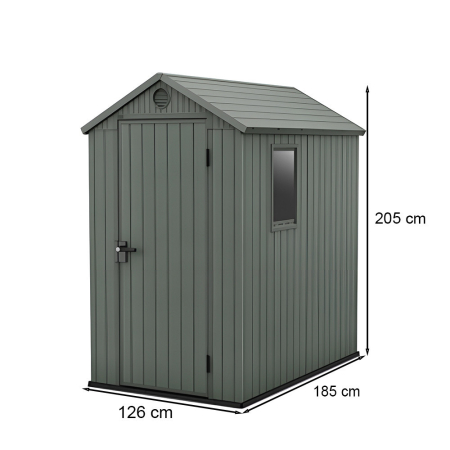 Curver Căsuță de grădină din plastic Darwin 4x6, verde [2]