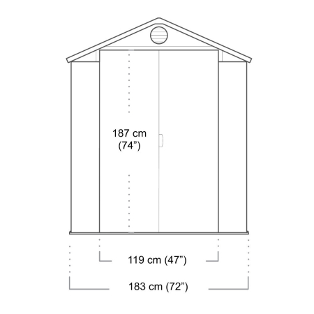 Curver Căsuță de grădină din plastic Darwin 6x6 [4]