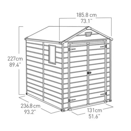 Curver Căsuță de grădină din plastic Manor 6x8 [2]