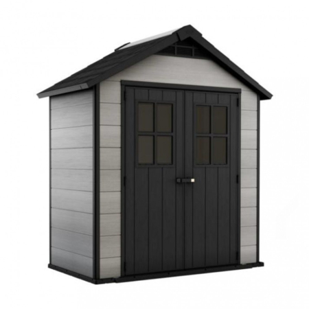 Produse temporar indisponibile - Curver Căsuță de grădină din plastic Oakland 754, care poate fi vopsită