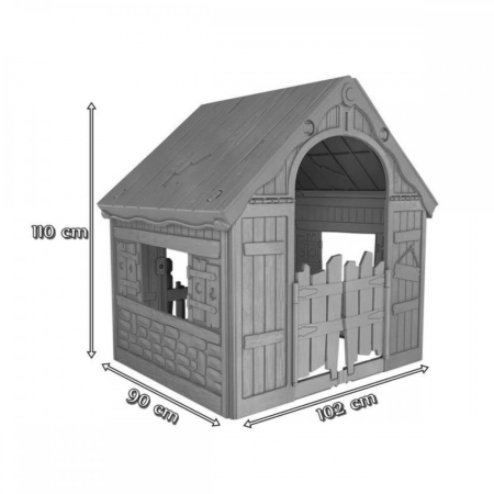 Curver Căsuță de joacă pliabilă, căsuță de joacă pliabilă din plastic [2]