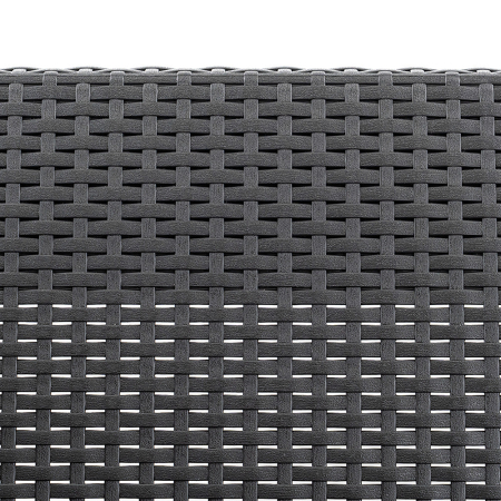 Curver Claire 2 locuri artificial rattan gradina canapea grafit [9]