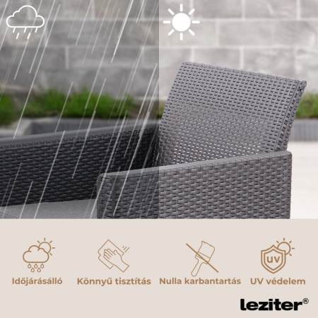 Curver Claire Balcony set de mobilier de grădină cu masă orlando grafit [5]