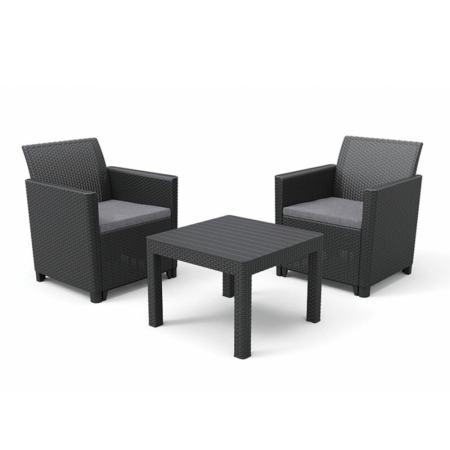 Produse temporar indisponibile - Curver Claire Balcony set de mobilier de grădină cu masă orlando grafit