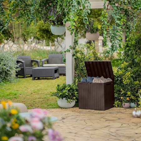 Curver Container de grădină din plastic City 113L maro [4]