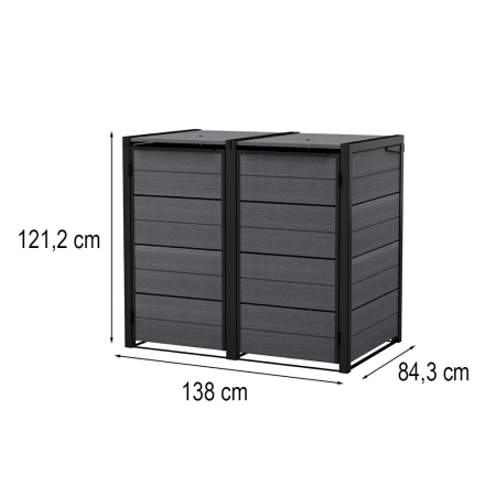 Curver Coș de gunoi ascuns pentru exterior 240 l [2]