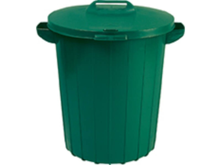 Produse temporar indisponibile - Curver Coș de gunoi rotund din plastic pentru exterior, 90L