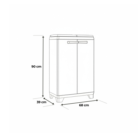 Curver Coș de gunoi selectiv Planet container din plastic gri-negru [2]