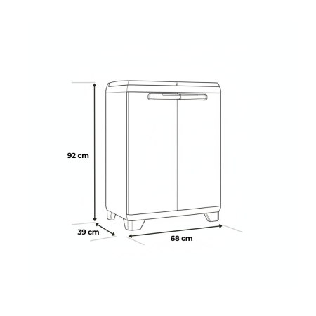 Curver Coș de gunoi selectiv Split Premium container din plastic gri-negru [2]