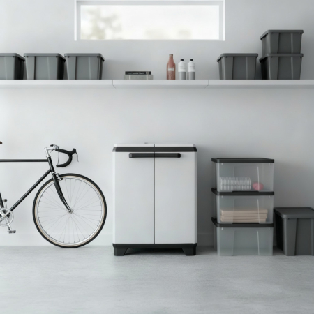 Curver Coș de gunoi selectiv Split Premium container din plastic gri-negru [1]