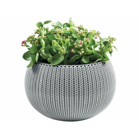 Ghiveci de flori, jardiniere - Curver Cozies M suport pentru flori cu set agățat