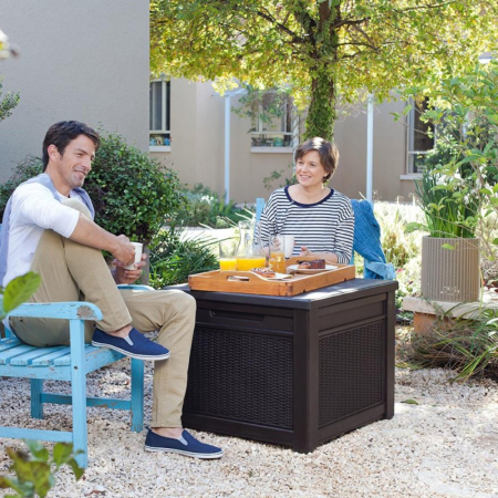 Curver Cub Rattan Deck Box Box 208l maro [3]