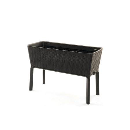 Produse temporar indisponibile - Curver Cutie cu flori artificiale din ratan, 120 l, maro whisky