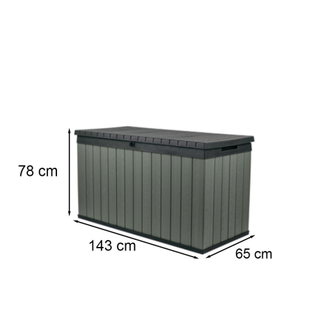 Curver Cutie de depozitare Darwin pentru grădină cu separator 570L verde [2]