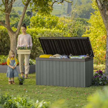 Curver Cutie de depozitare Darwin pentru grădină cu separator 570L verde [1]