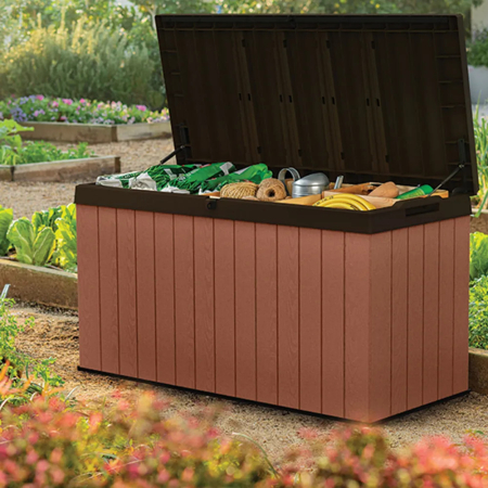 Curver Cutie de depozitare pentru grădină Darwin 570L maro [2]