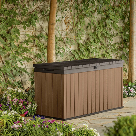 Curver Cutie de depozitare pentru grădină Darwin 570L maro [4]