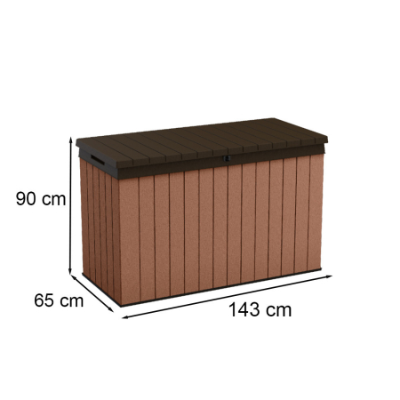 Curver Cutie de depozitare pentru grădină Darwin 662L maro [2]
