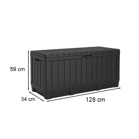 Curver Cutie de depozitare pentru grădină din plastic Kentwood 350L antracit [2]