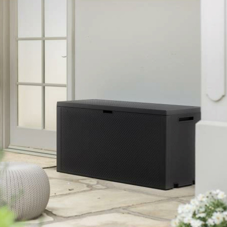 Curver Cutie de depozitare pentru grădină Emily 270L, antracit, din plastic [4]