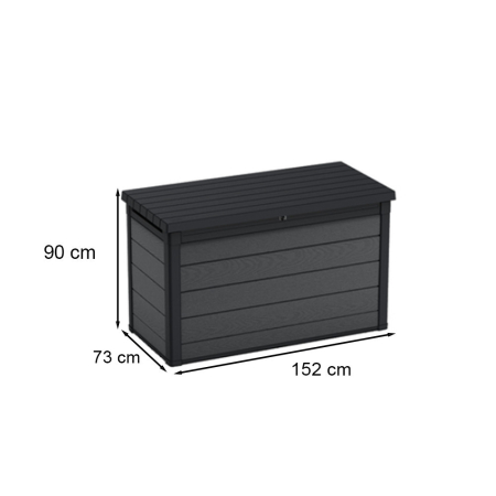 Curver Cutie de grădină din plastic Cortina 757L gri [2]