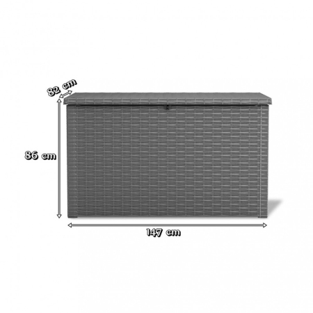 Curver Cutie de grădină din ratan artificial Java box 850L [1]