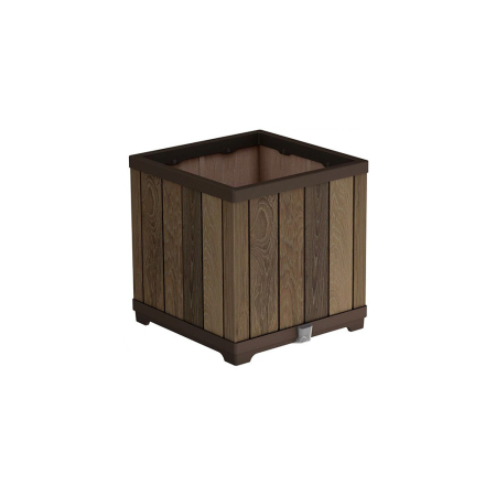 Ghiveci de flori, jardiniere - Curver Cutie decorativă pătrată din plastic pentru flori, 61 L