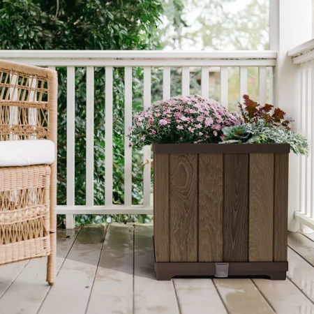 Curver Cutie decorativă pătrată din plastic pentru flori, 61 L [3]