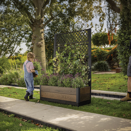 Curver Deco lalea înapoiat ghiveci 110l nuc [1]