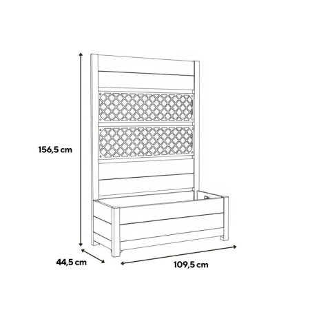 Curver Deco lalea înapoiat plantator 110l lemn de frasin [2]