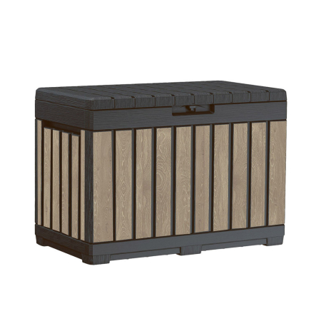 Casetă de grădină - Curver Decocoat kentwood plastic gradina container 190l lemn de frasin