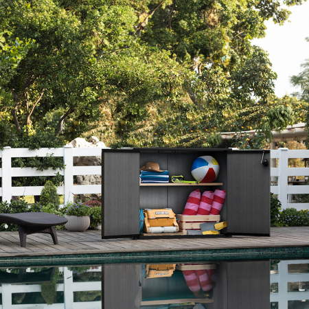 Curver Depozitare de grădină din plastic Cortina Bella gri [5]