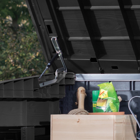 Curver Depozitați-l în containerul de grădină din plastic max 1200 l gri închis [4]