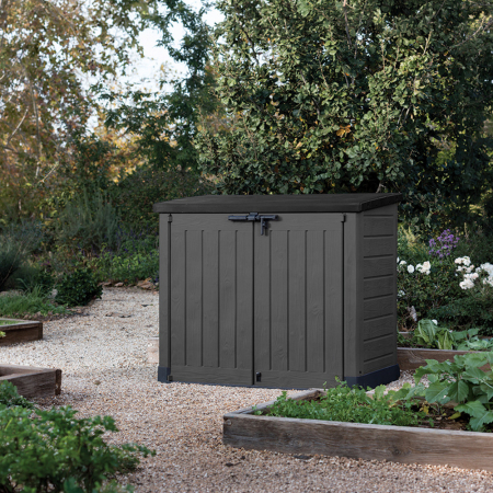 Curver Depozitați-l în containerul de grădină din plastic max 1200 l gri închis [1]