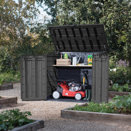 Curver Depozitați-l în containerul de grădină din plastic max 1200 l gri închis [3]