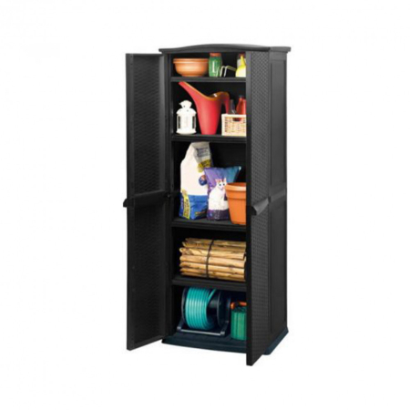 Produse temporar indisponibile - Curver Dulap de depozitare înalt pentru grădină, în stil ratan