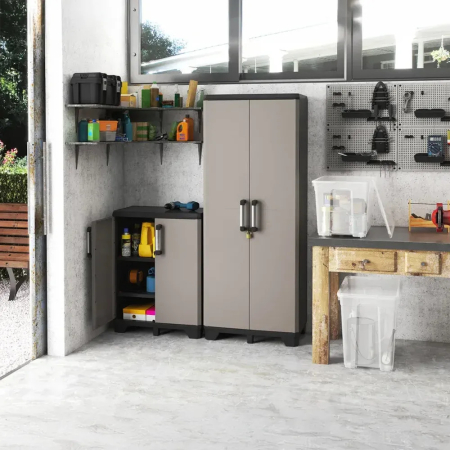 Curver Dulap din plastic Pro Tall gri-negru [1]