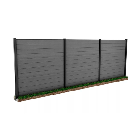 Curver Fence evotech plastic lemn cereale gard panou pachet gri [5]