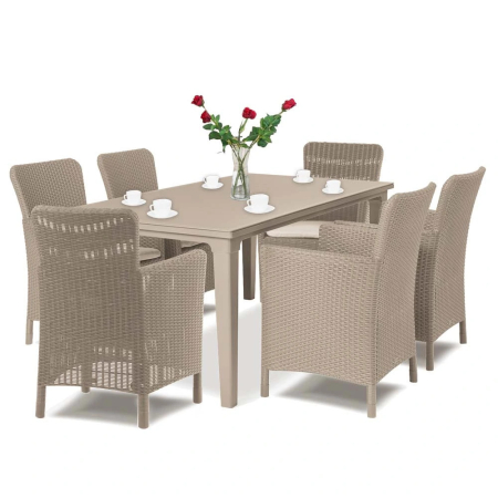 Set mobilier grădină - Curver Futon 6+1 set de mobilier de grădină